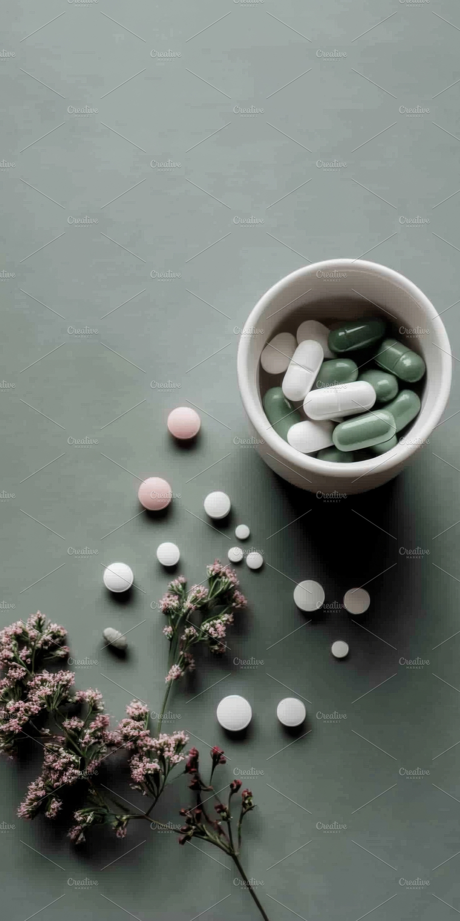 Healthcare concept background with a, a Photo by Dvoevnore photos