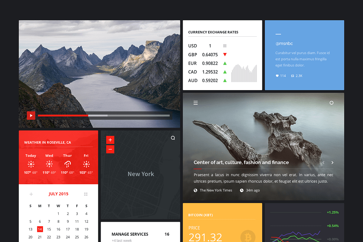 Broadcast Web UI Kit, a Templates & Theme by UI8