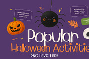 Cute Halloween Clipart Bundle, an Object Graphic by RAHMAT (Thumbnail 8 of 10)