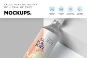 Sriracha Plastic Bottle Mockups, a Product Mockup by megostudi0 (Thumbnail 4 of 6)