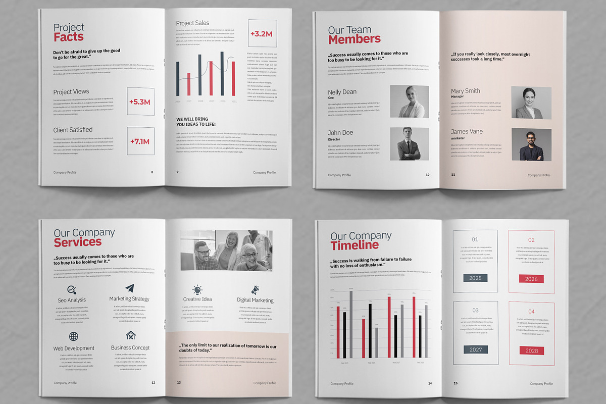 Company Profile Layout, a Brochure Template by ContestDesign (Photo 3 of 3)