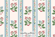 berry stripe seamless pattern, a Pattern Graphic by Pink Studio Art (Thumbnail 1 of 4)