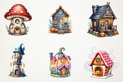Halloween Magical House Sublimation, an Illustration by RobertsArt (Thumbnail 6 of 7)
