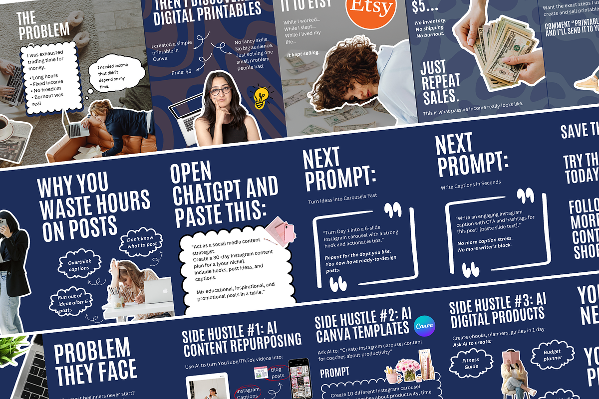 20 Set Of Social Media Carousels, a Social Media Template by thecyella.co (Photo 3 of 5)