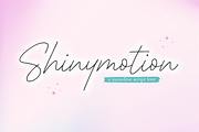 Shinymotion A Monoline Script Font, a Script Font by Allouse Studio (Thumbnail 1 of 10)