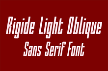 Rigide Light Oblique - Sans Serif