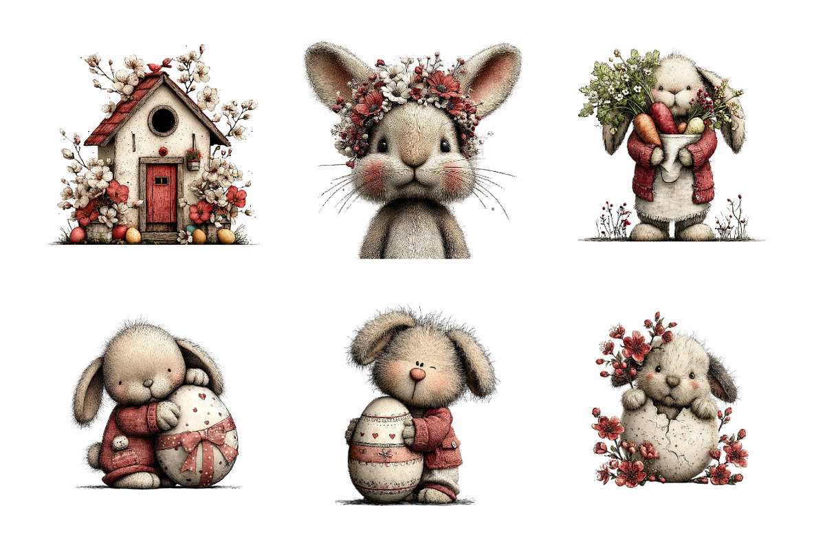 Whimsical Spring Easter Bundle, an Illustration by SinaCreation (Photo 4 of 11)