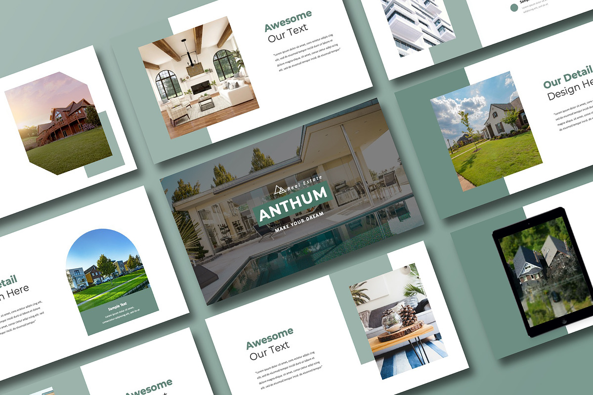 Anthum Real Estate PowerPoint, a Presentation Template by Overcloud (Photo 1 of 4)