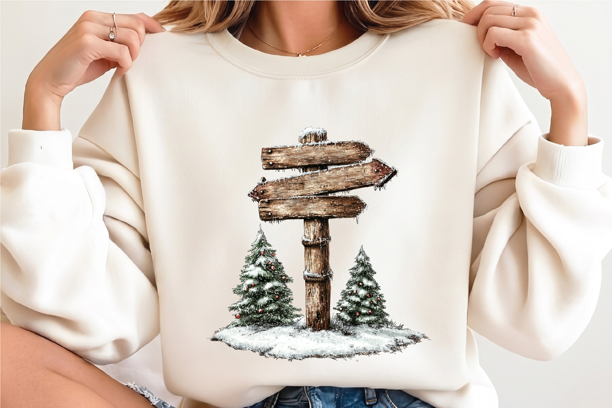 Christmas Tiny Village Clipart, a Seasonal Illustration by designcity5 (Photo 5 of 5)