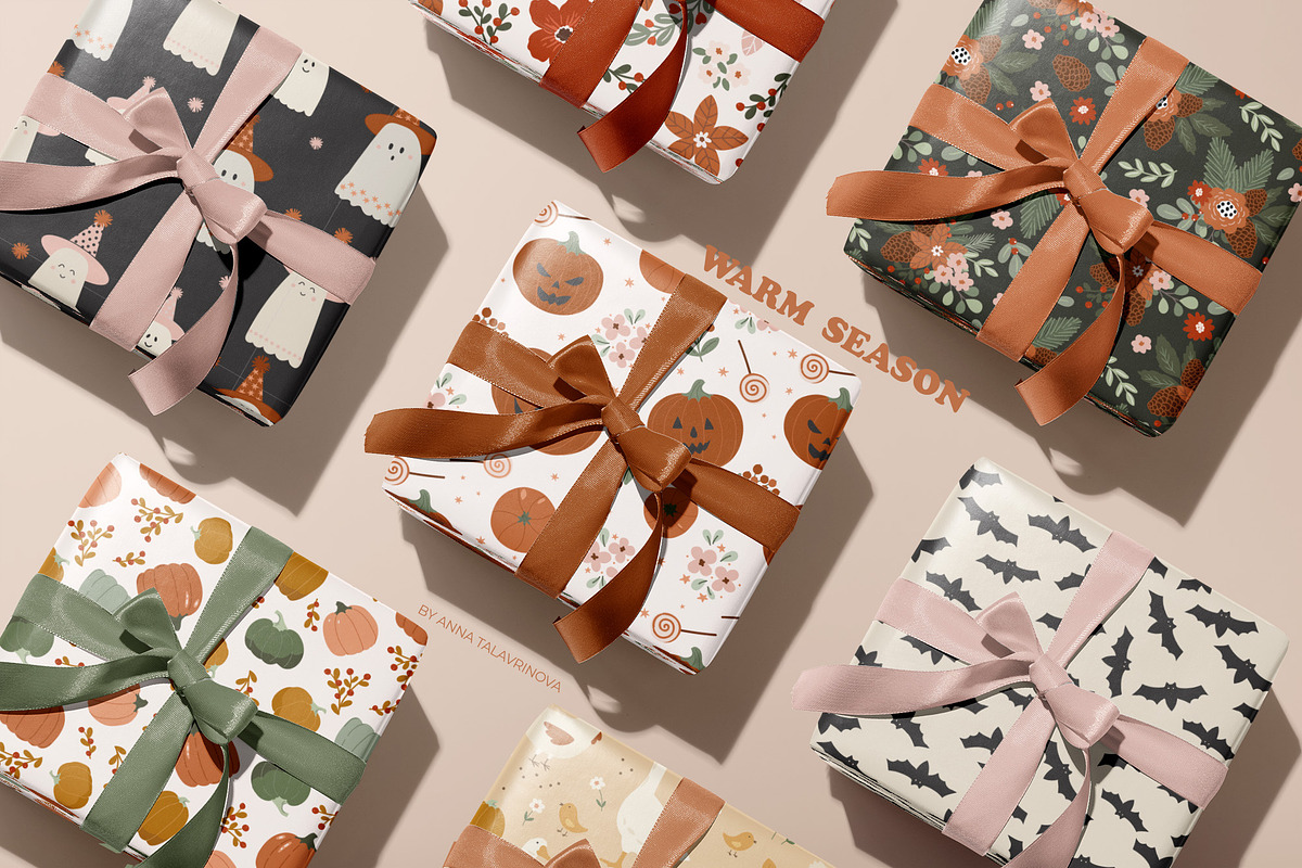 Halloween, Thanksgiving, Christmas, a Graphic by Cozy pattern shop (Photo 11 of 11)