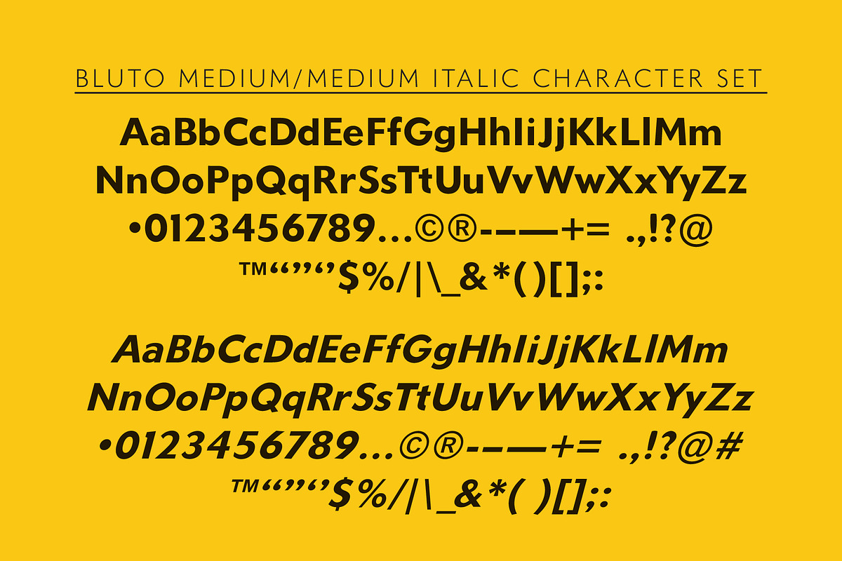Bluto | Sans Serif Type Family, a Sans Serif Font by StudioWorks (Photo 4 of 12)