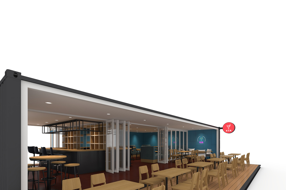 3D Model Container Bar 2, an Architecture 3D Model by SR 3D Visual (Photo 11 of 24)