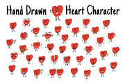 Cute Doodle Cartoon Heart Character, an Object Illustration by Vectorikart (Thumbnail 1 of 3)