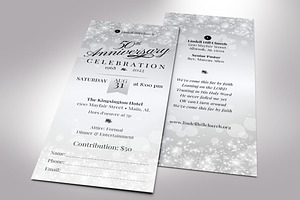 Church Anniversary Ticket Canva