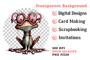 Whimsical Valentine Frog Clipart, an Illustration by Dream Creation (Thumbnail 7 of 7)