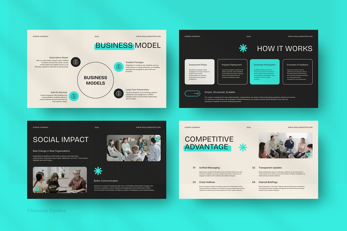Mental Health in Workplace, a Presentation Template by FIBRINOSÄ (Photo 6 of 7)