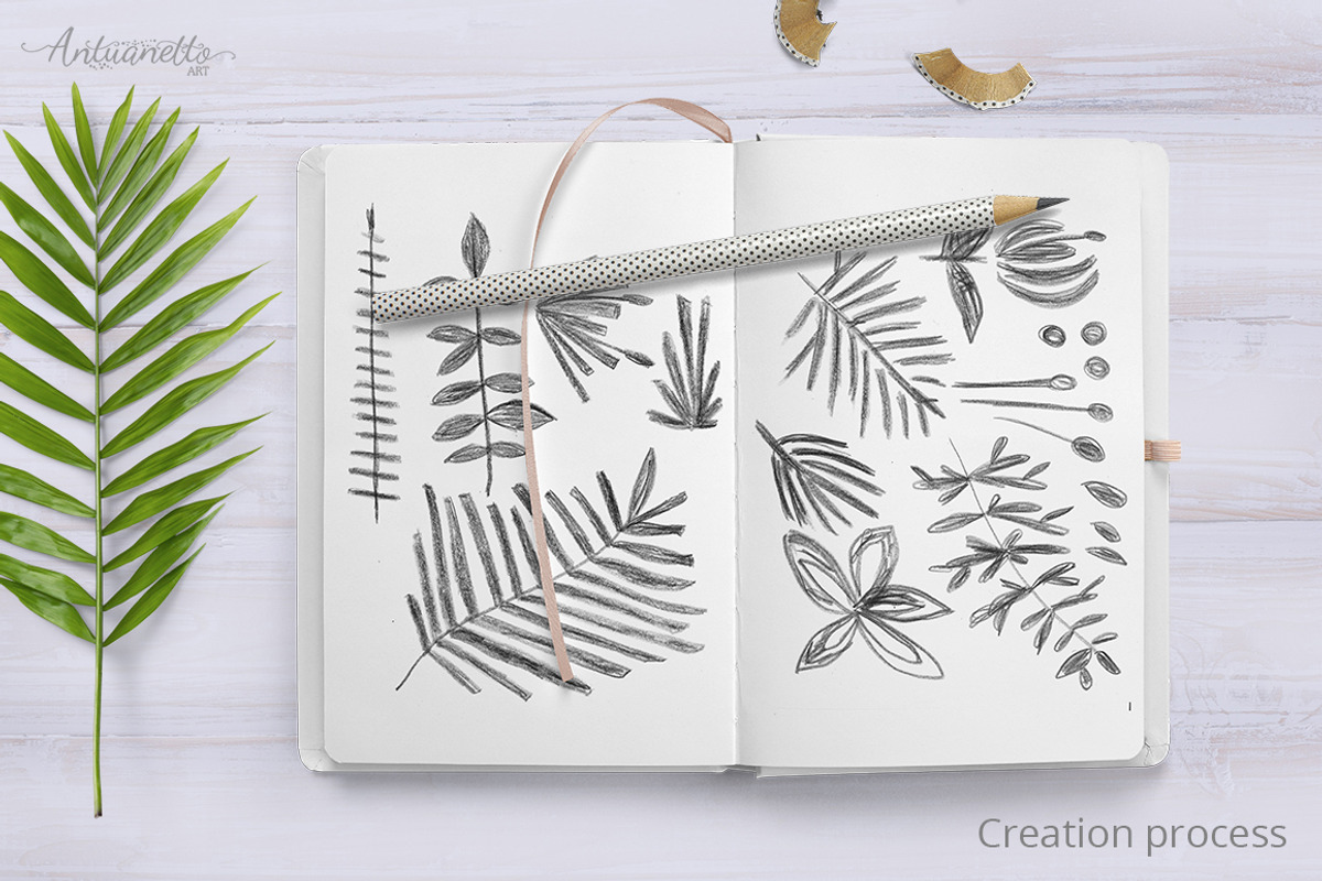 Let's Flamingle tropical collection, a Decorative Illustration by antuanetto (Photo 12 of 16)