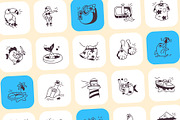 Tropical Beach and Ocean Doodles, an Outline Icon by Vectors Market (Thumbnail 5 of 8)