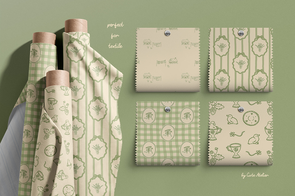 4 Seasons Cottagecore Cipart Bundle, a Seasonal Illustration by Cute Atelier (Photo 6 of 36)