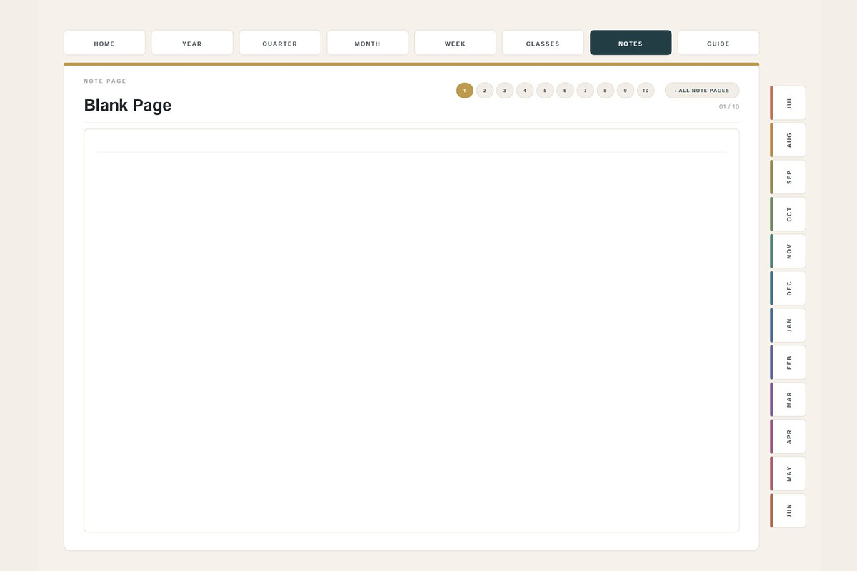 All-in-One Digital Student Planner, a Stationery Template by DigiVara Studio (Photo 15 of 21)