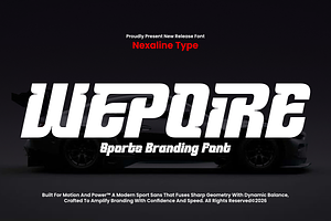 Wepoire - Sport Branding Font
