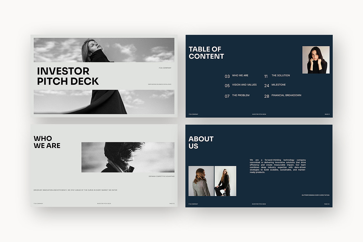 Itza : Investor Pitch Powerpoint, a Presentation Template by Punkl Camp (Photo 2 of 16)