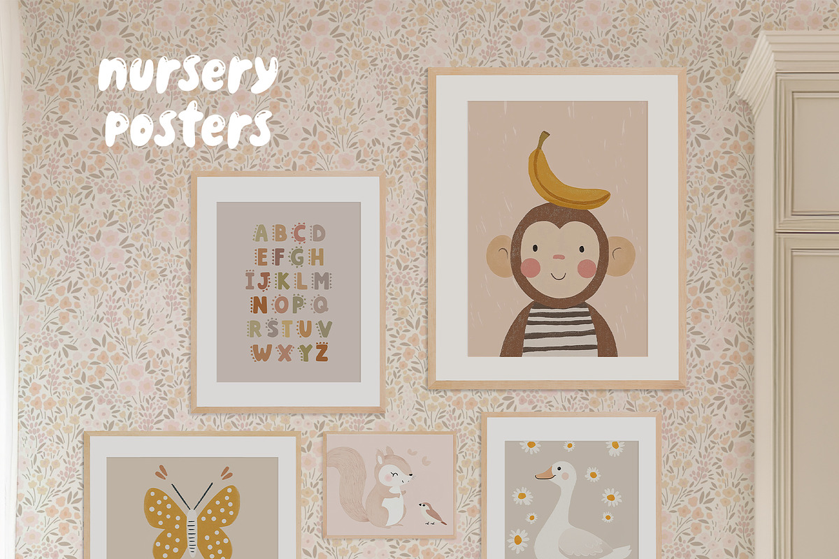 200 NURSERY POSTERS & PRINTS, a Background Graphic by Muse Artist (Photo 2 of 15)