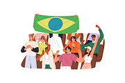 Football fans support teams set, a Sport Illustration by PaperTrident (Thumbnail 6 of 7)