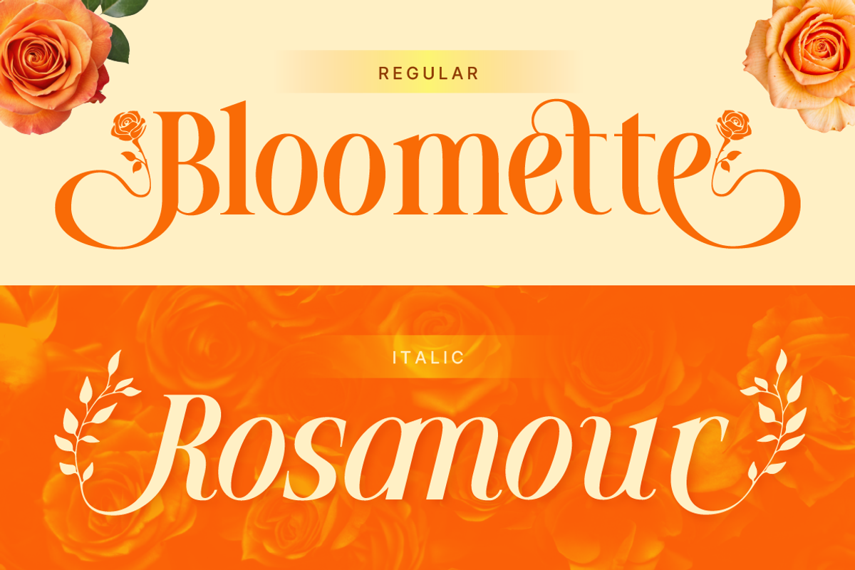 Mowina - Beautiful Floral, a Serif Font by Artisan Themes (Photo 4 of 12)