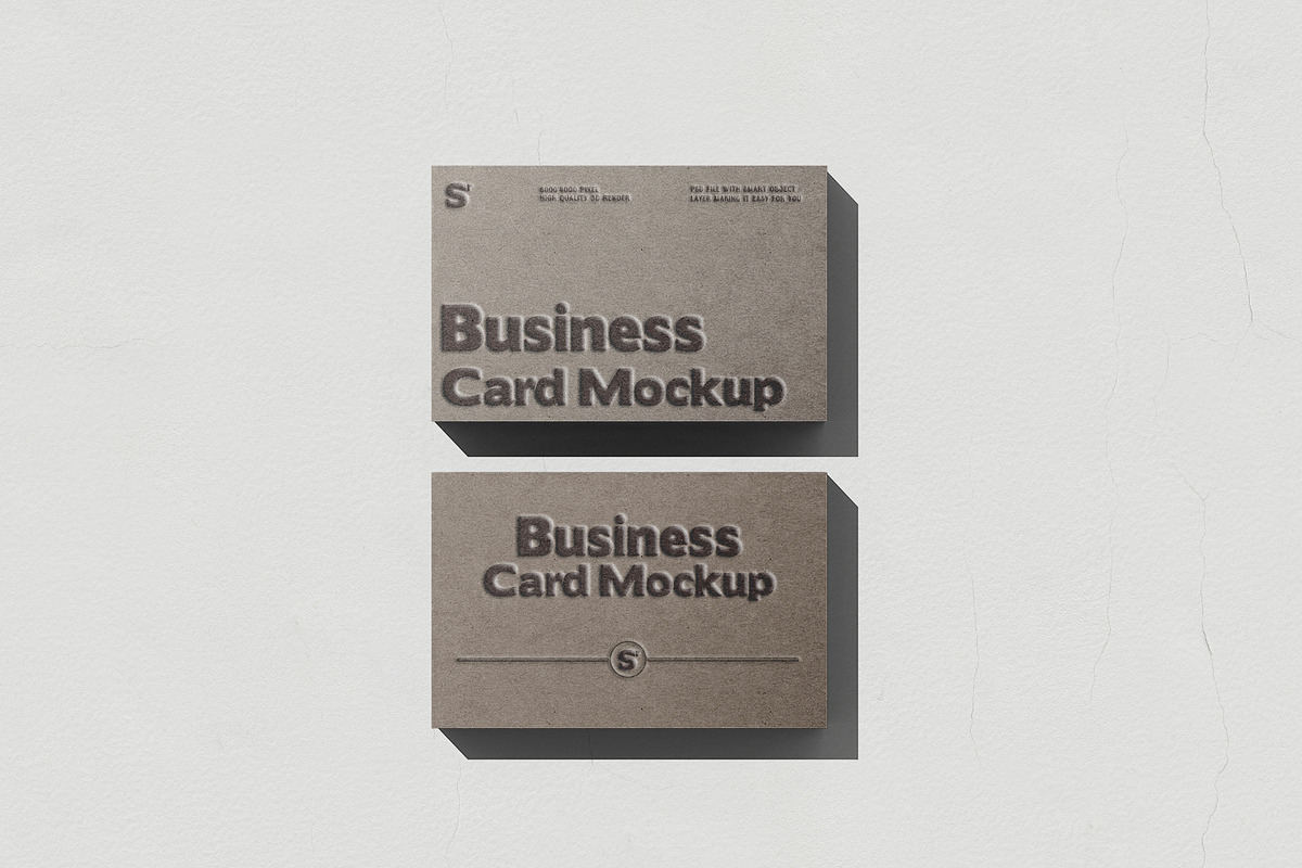 Minimalist Business Card Mockup Set, an Advertising Mockup by pixelmock (Photo 8 of 15)