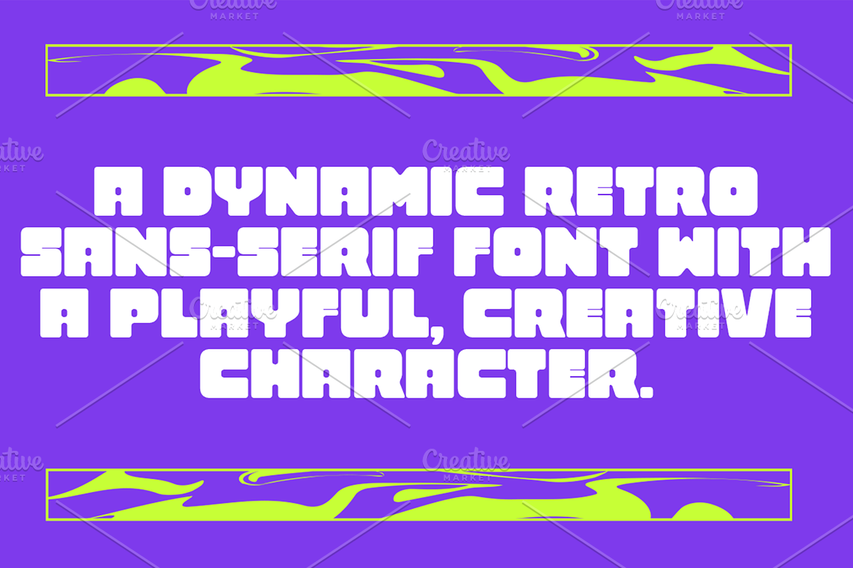 Midar - Bold Chunky Display Font, a Sans Serif Font by Pekotype (Photo 2 of 15)