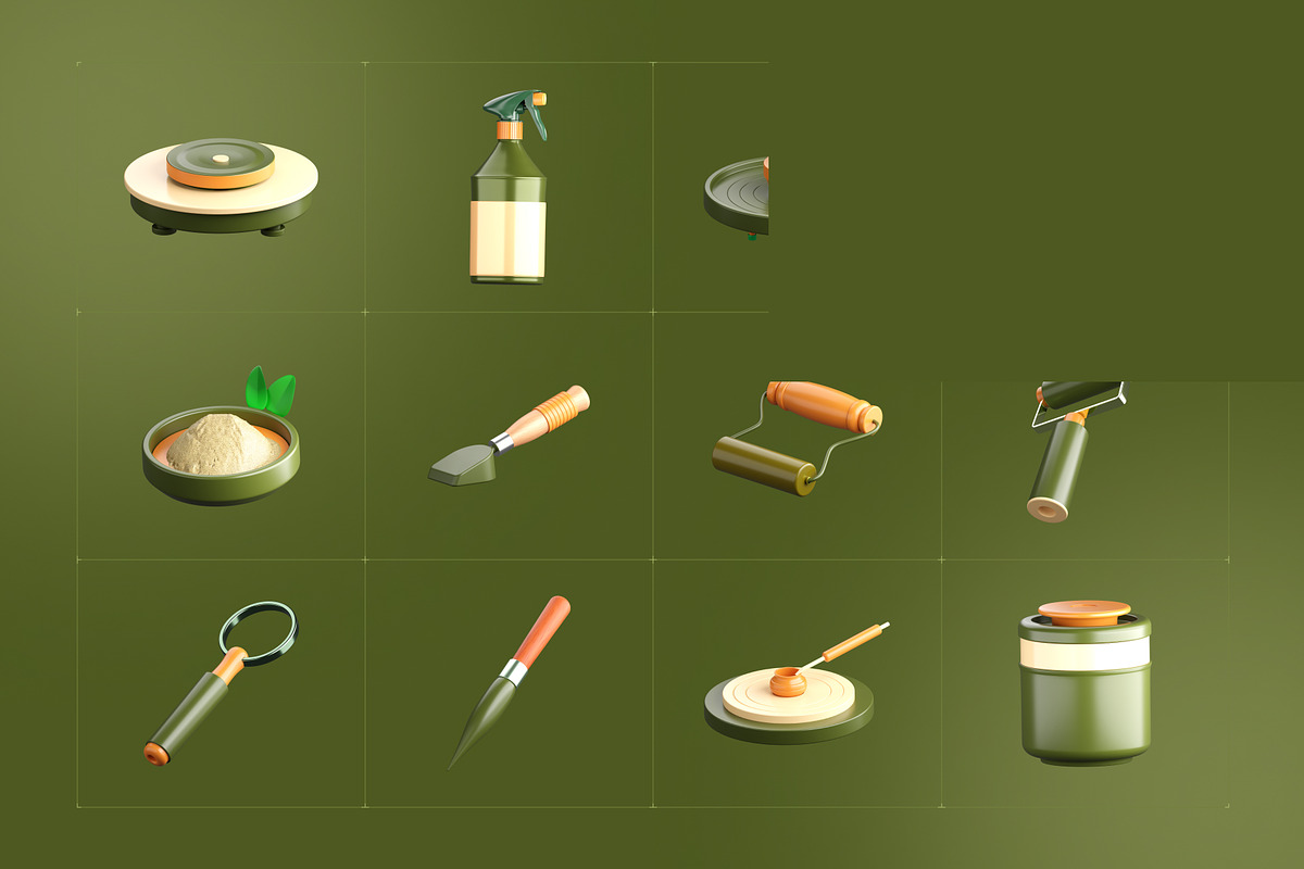 3D Pottery Icon Collection, a Duotone Icon by Vectors Market (Photo 5 of 8)