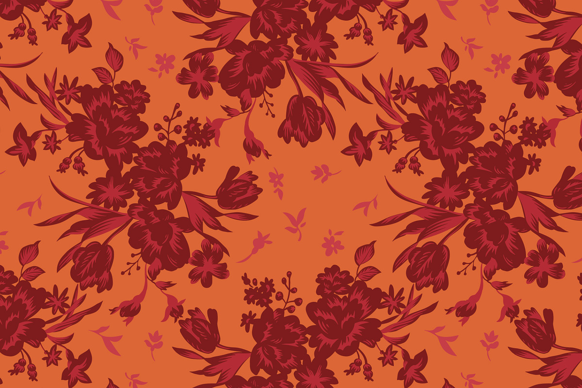 Blooming peony. 4 seamless patterns., a Pattern Graphic by GALAKAM (Photo 5 of 6)