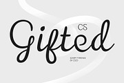 CS Gifted – Script Font, a Script Font by Craft Supply Co. (Thumbnail 1 of 8)