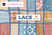 20 lace Procreate Brush Set, a Brush Add-On by Graphics Resources (Thumbnail 4 of 9)