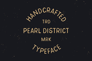 Pearl District - Hand Drawn Font