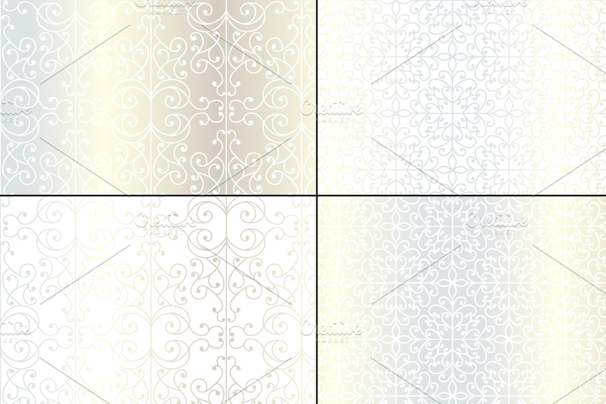 Silver Wrought Iron Patterns preview 3