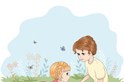 set with 32 cartoon girls-cute girls, an Animal Illustration by StudioLondon (Thumbnail 17 of 33)