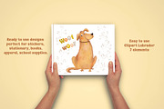 Labrador clipart, an Animal Illustration by Olga Brinza (Thumbnail 3 of 3)