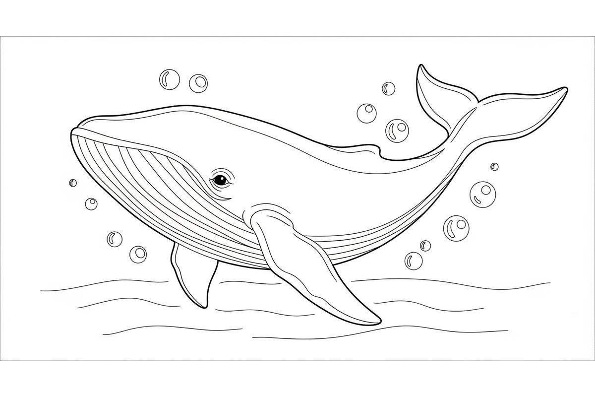 Whale Line Art Vector Bundle, an Illustration by yasushie (Photo 2 of 51)