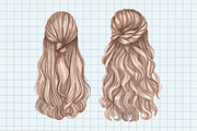 Hair clipart PNG digital download, an Illustration by Illustrator Space (Thumbnail 7 of 8)