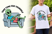 Alien: 5 illustrations stay relaxed, a Person Illustration by gunaonedesign (Thumbnail 6 of 10)