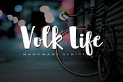Volk Life Typeface, a Script Font by Face Lab (Thumbnail 1 of 5)
