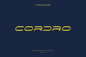 Cordro - Modern Display Typeface