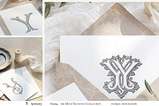 Antique Vintage Monogram Initial Y, an Object Graphic by Antique Monograms (Thumbnail 2 of 4)