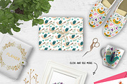 Folk art Birds and Flowers, a Decorative Illustration by Olesya Agudova (Thumbnail 6 of 8)