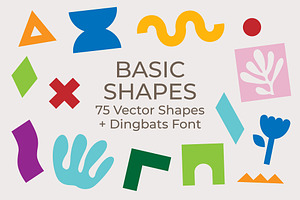 Basic Shapes Kit + Dingbats Font