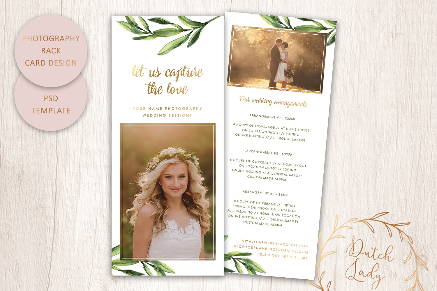 PSD Photo Rack Card Template #9, a Flyer Template by The Dutch Lady Designs