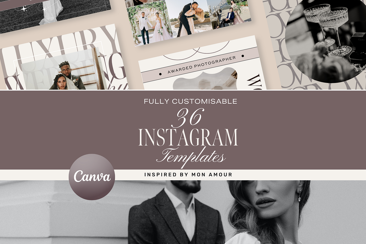 36 Instagram Posts for Photographers, a Social Media Template by The Lone Crowd (Photo 1 of 9)
