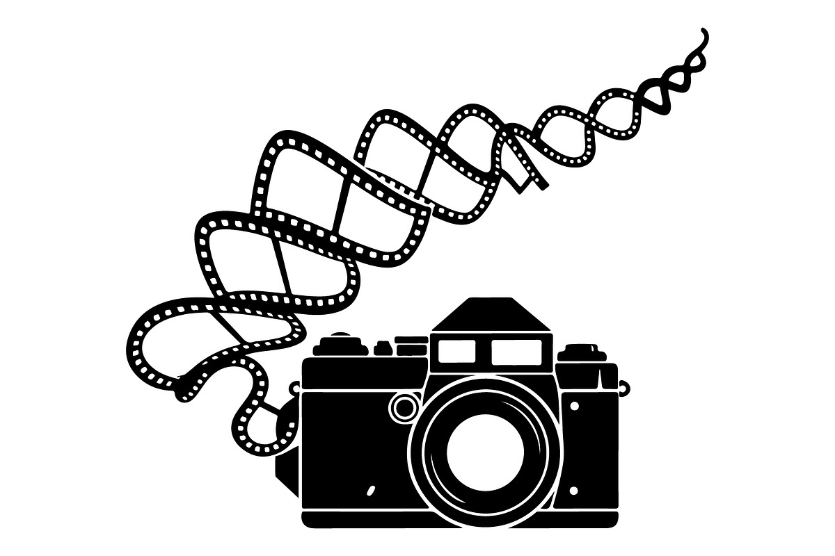 Vintage Camera Film Silhouette, an Object Illustration by yasushie (Photo 28 of 31)
